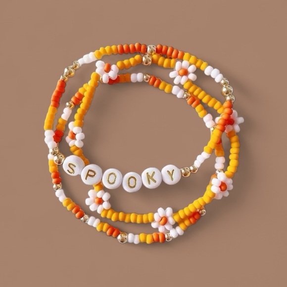 Full Set 3 Halloween Friendship Bracelets Womens Girls Hocus Pocus Spooky Witch - Picture 1 of 8